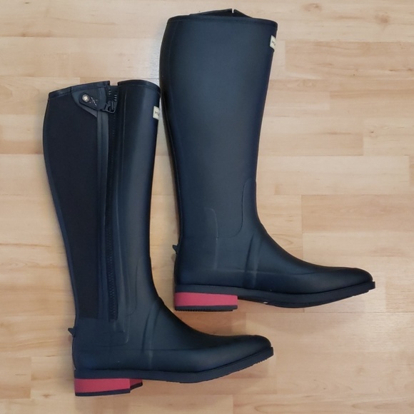 Hunter "Wellesley" Rubber Riding Boots - Picture 3 of 7